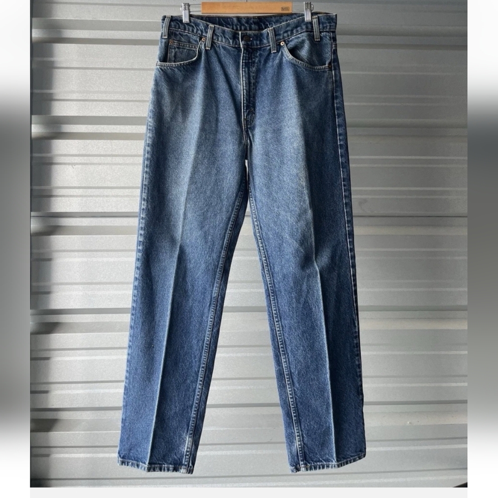 Levi's Classic 505 Orange Tag Blue Straight Jeans